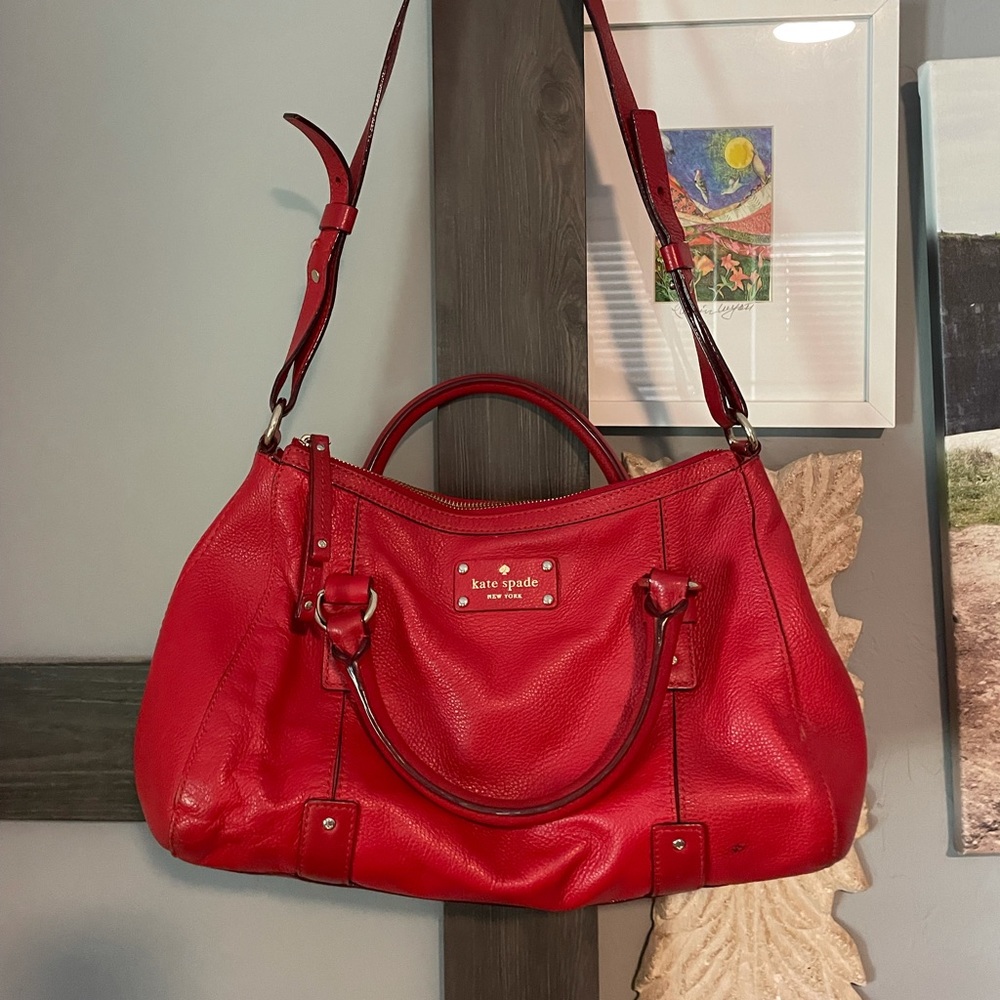 Kate Spade res leather medium satchel